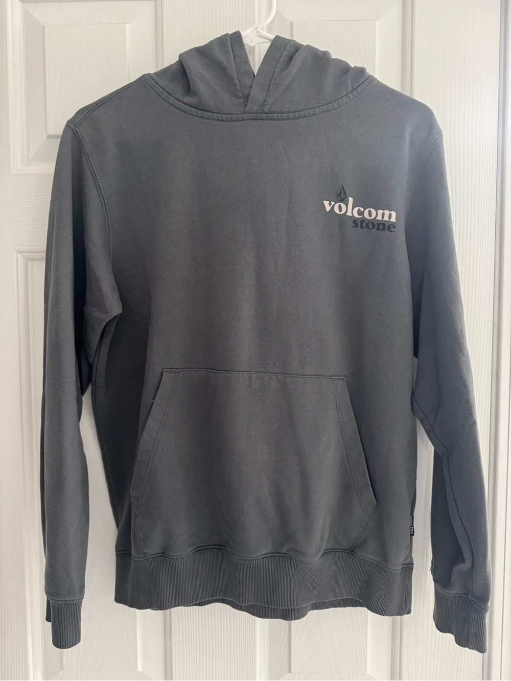 Volcom Gray/Blue Logo Pullover Hoodie